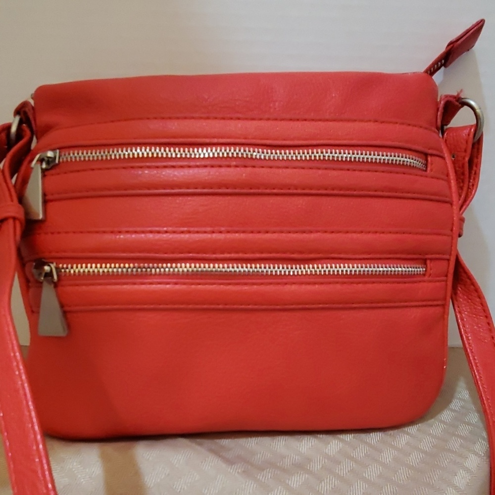 Liz Claiborne red crossbody bag